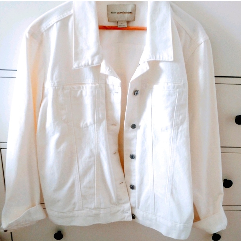 Classic White Denim Jacket